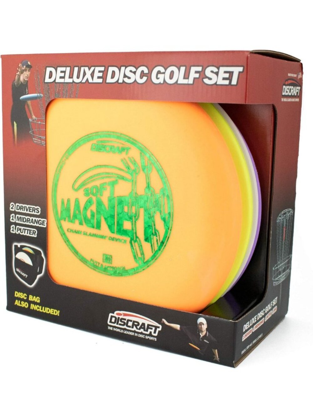Deluxe Disc Golf Set - 4 Discs & Bag, Perfect for Beginners & Pros, Great Gift!